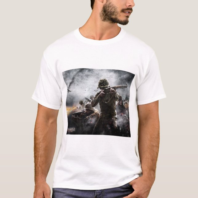 Camiseta Call of Duty World at War US Marines pacific  (Anverso)