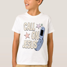 Camiseta Call on Jesus – Retro Faith Design