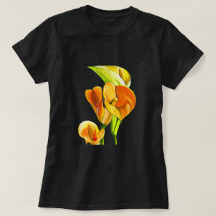 Camiseta Calla lily blossom acuarela floral