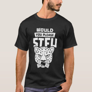 Camiseta Cállate africano - Gran gato guepardo ¿Podrías por