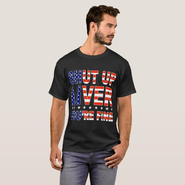 Camiseta cállate el hígado, eres buena américa (Anverso completo)