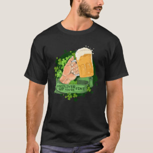 Camiseta Cállate el hígado estás bien vintage el día de San