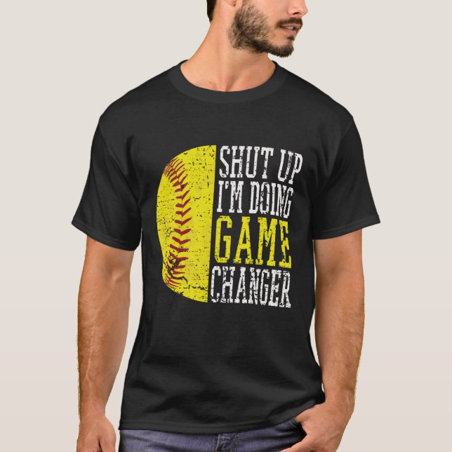 Camiseta Cállate, estoy haciendo el cambiador de juegos. Bé (Anverso)