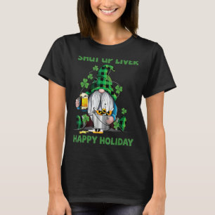 Camiseta Cállate Hígado Gnome Irlandés Beer Cerveza Feliz S