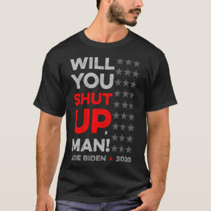 Camiseta Cállate hombre Joe Biden Donald Trump Dete V