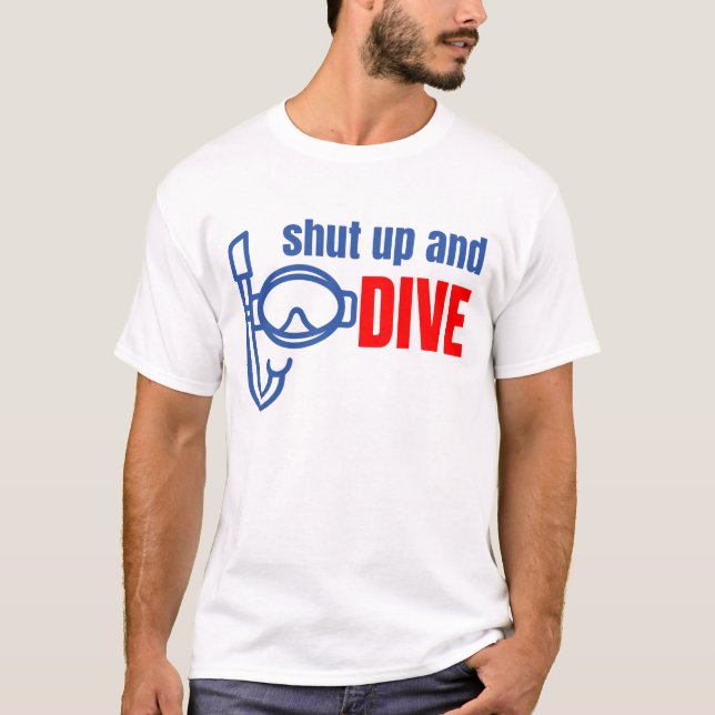 Camiseta Cállate y bucea (Anverso)