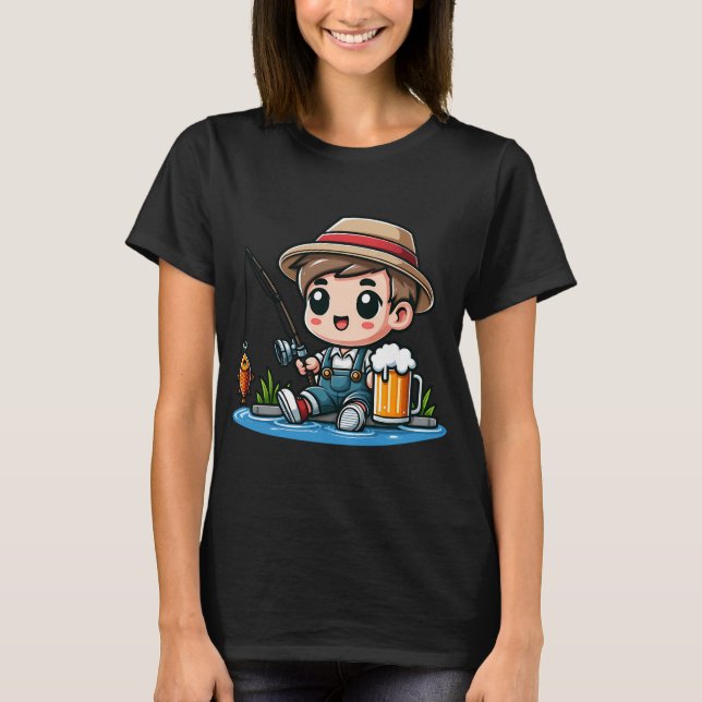 Camiseta Cállate y pesca (Anverso)
