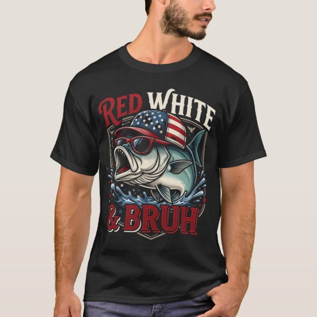 Camiseta ¡Cállate y pesca! (Anverso)