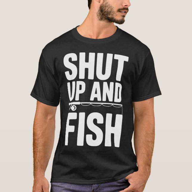 Camiseta Cállate y pesca (Anverso)
