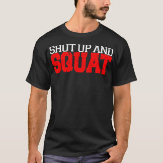 Camiseta Cállate Y Squat Funny Trainer Forming Gym Fitnes