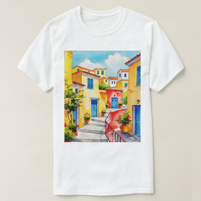 Camiseta Calle antigua (Diseño del anverso)