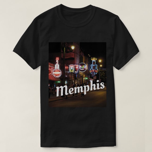 Camiseta Calle Beale, Memphis, Tennessee (Diseño del anverso)