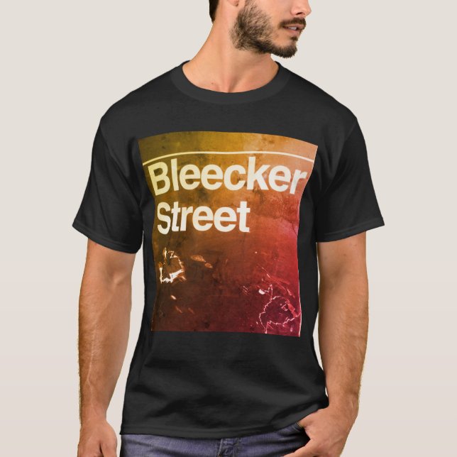 Camiseta Calle Bleecker, Greenwich Village, Manhattan NYC (Anverso)