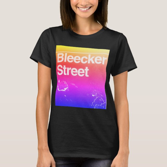 Camiseta Calle Bleecker, Greenwich Village, Manhattan NYC (Anverso)