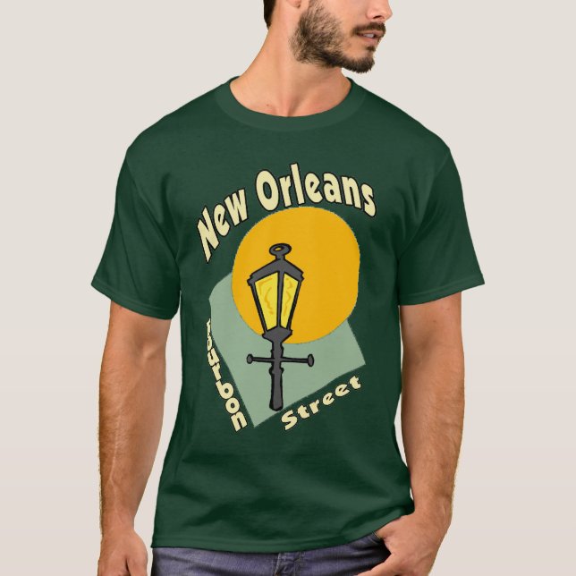 Camiseta Calle Borbon de Nueva Orleans (Anverso)