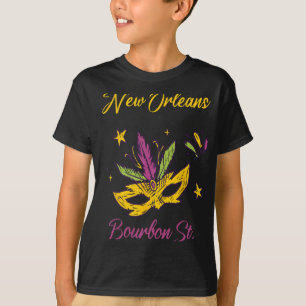 Camiseta Calle Bourbon Barrio Francés Nueva Orleans Mardi G