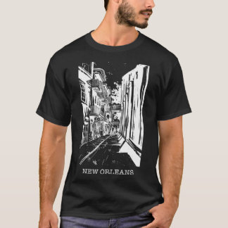 Camiseta Calle Clásica de Louisiana Nueva Orleans