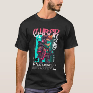 Camiseta Calle Cyberpunk Urbana Ciber Niño Futurista