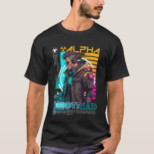 Camiseta Calle Cyberpunk Urbana Neotriad   Futurista