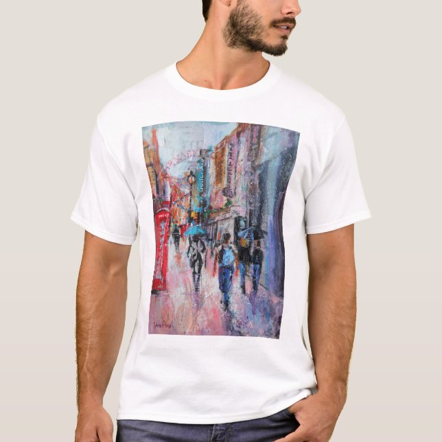 Camiseta Calle de Carnaby del día lluvioso (Anverso)