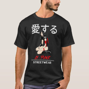 Camiseta Calle de Chica guerrero cibernético para Punk japo