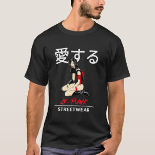 Camiseta Calle de Chica guerrero cibernético para Punk japo