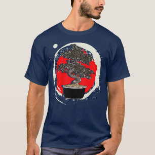 Camiseta Calle de círculo de enso budista del árbol bonsai