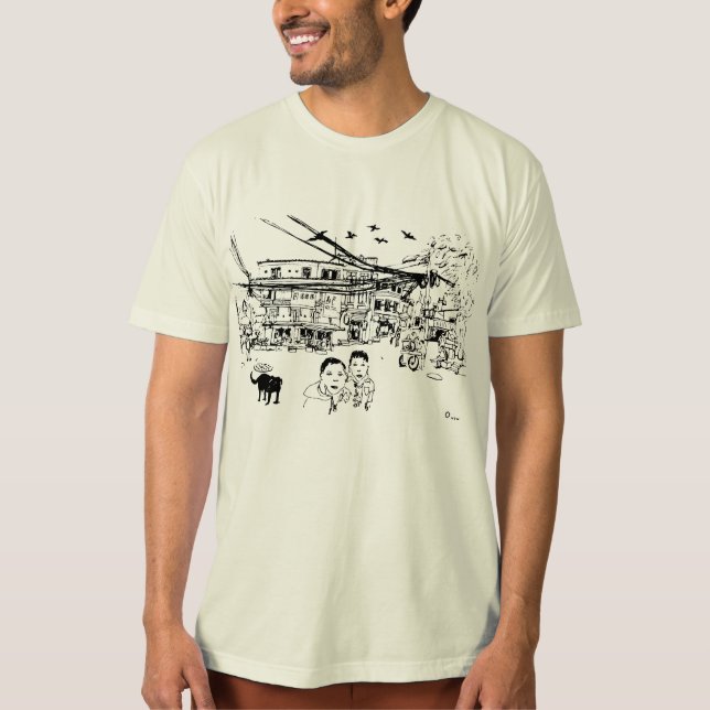 Camiseta Calle de Katmandu (Anverso)
