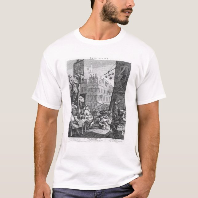 Camiseta Calle de la cerveza, 1751 (Anverso)
