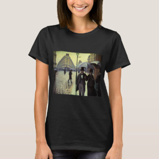 Camiseta Calle de París en día lluvioso de Gustave Caillebo