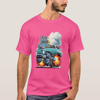 Camiseta Calle de quemadores de autos musculares Máquinas C
