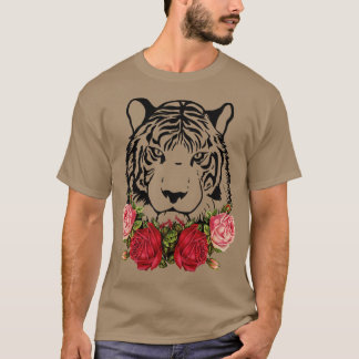 Camiseta Calle de vida silvestre Big Cat para Rosas de tigr