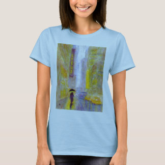 Camiseta Calle del día lluvioso, Women'sT-Camisa/camisa