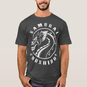 Camiseta Calle Edgy de estilo japonés Dragon Samurai