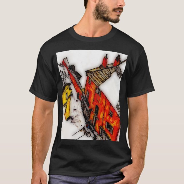 Camiseta Calle Egon Schiele En Krumau En 1917 (Anverso)
