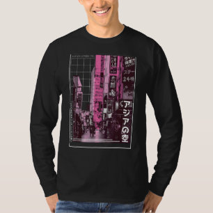 Camiseta Calle estética japonesa Calle Corea Estética Vapo