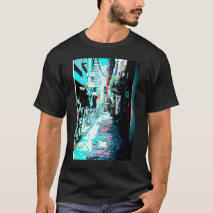 Camiseta Calle Lofi Tokyo de la ola japonesa de vaporolas 8