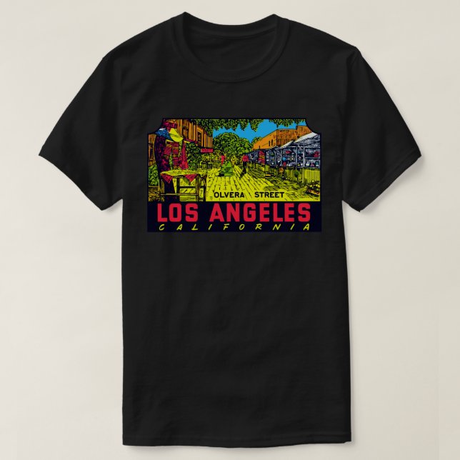 Camiseta Calle Olvera Los Angeles, 1960 (Diseño del anverso)