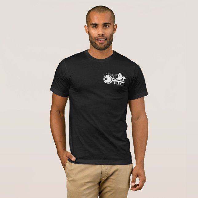 Camiseta Calle para dirigirse el logotipo blanco (Anverso completo)