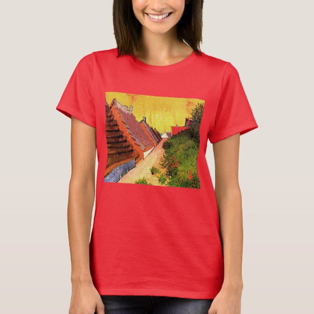 Camiseta Calle Saintes Maries por Vincent van Gogh (Anverso)