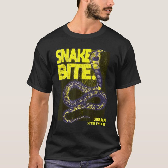 Camiseta Calle urbana de serpiente mordida 1 (Anverso)