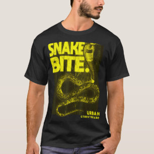 Camiseta Calle urbana de serpiente mordida 3