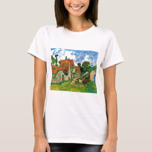Camiseta Calle Village en Auvers por Vincent Van Gogh