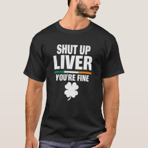Camiseta Cállense Por El Humor Irlandés Fino De Youu2019re