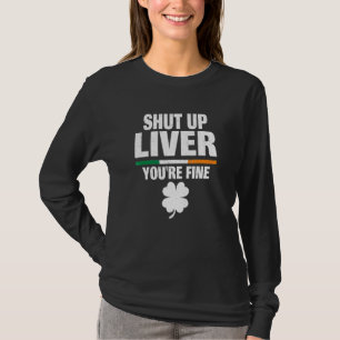 Camiseta Cállense Por El Humor Irlandés Fino De Youu2019re 