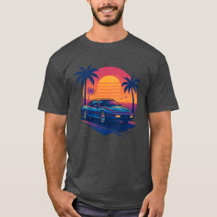 Camiseta Calles Retro Neon Sueños de coches de los 80 Atard