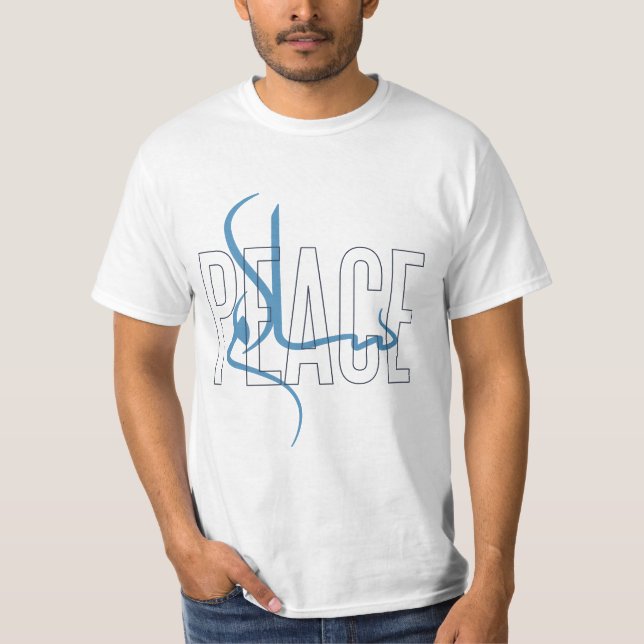 Camiseta Calligrafía árabe de Salam Peace T-Shirt (Anverso)