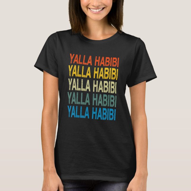 Camiseta Calligrafía árabe de Yalla Habibi (Anverso)