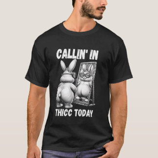 Camiseta Callin' en Thichoy conejo satírico satírico