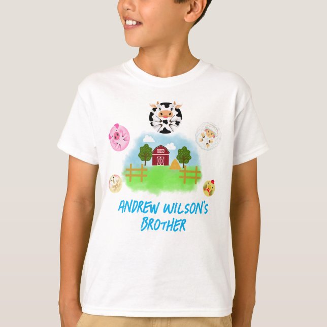 Camiseta Calling Party Animals Brother of the Birthday Boy (Anverso)